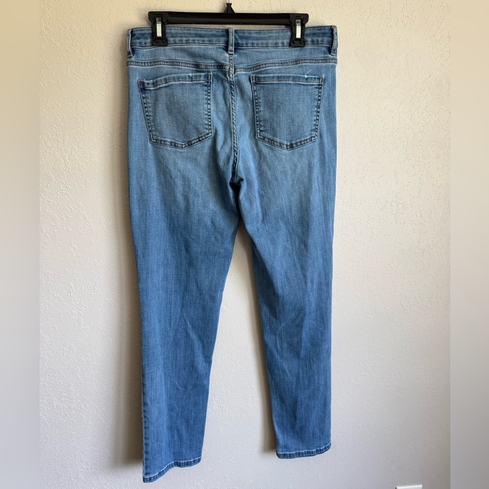 J.Jill Light Wash Denim Boyfriend Straight Leg Ankle Jean Womens 8 Mid Rise - Picture 5 of 6